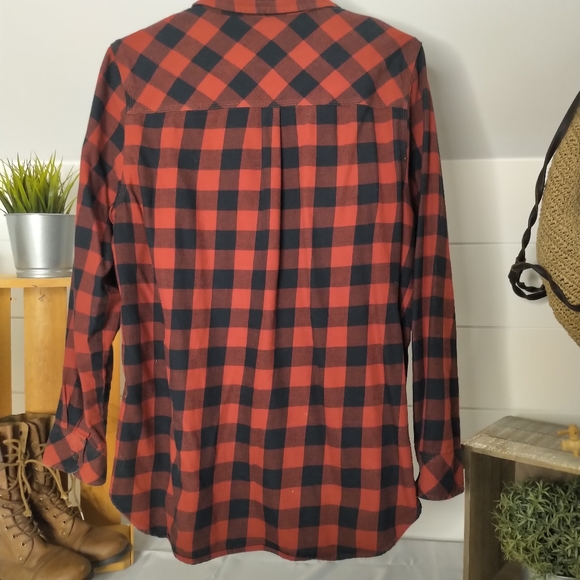 Wind River Buffalo Plaid Flannel Button Down Size Large - Picture 3 of 9